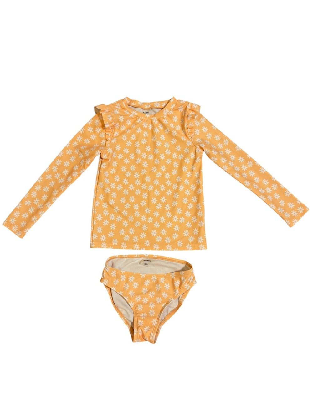 Old Navy Girls' Long-Sleeve Daisy Rash Guard Set - Yellow